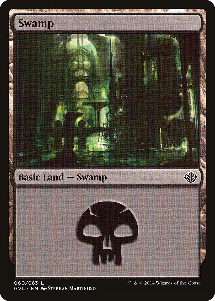 Image of Swamp (60) (Garruk vs Liliana) (DD3-060) - Duel Decks Anthology: Garruk vs. Liliana