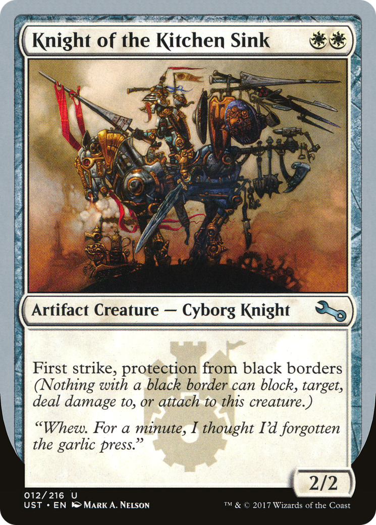 Image of Knight of the Kitchen Sink (A) (UST-12A) - Unstable