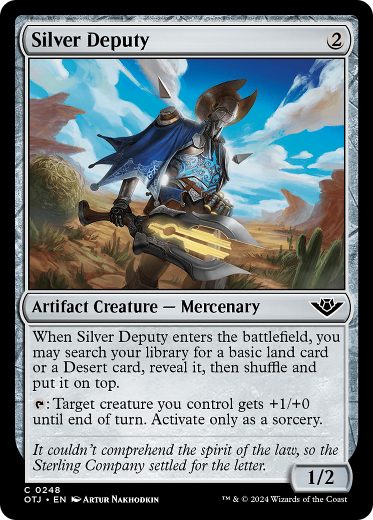 Image of Silver Deputy (OTJ-248) - Outlaws of Thunder Junction Foil