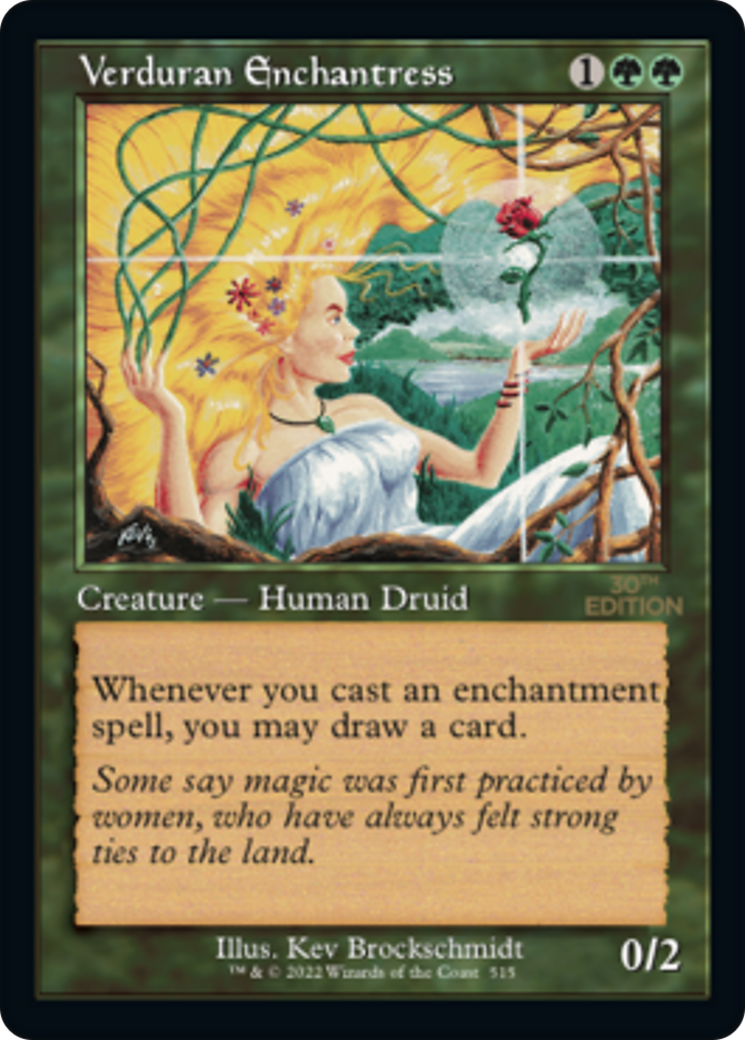 Image of Verduran Enchantress (Retro Frame) (30A-515) - 30th Anniversary Edition
