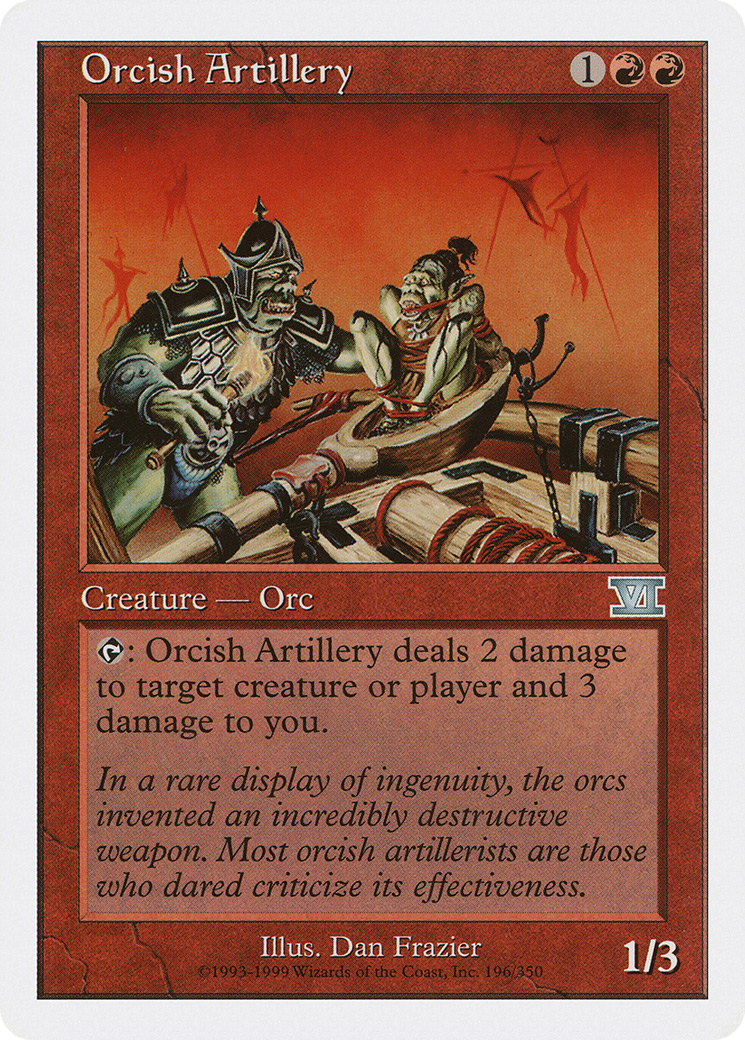 Image of Orcish Artillery (6ED-196) - Classic Sixth Edition