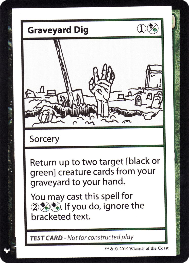 Image of Graveyard Dig (CMB1-092) - Mystery Booster Playtest Cards 2019