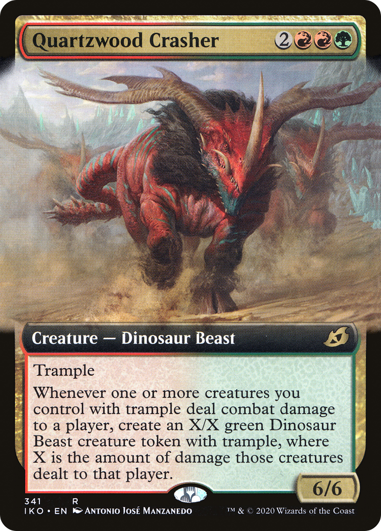 Image of Quartzwood Crasher (Extended Art) (IKO-341) - Ikoria: Lair of Behemoths: (Extended Art) Foil