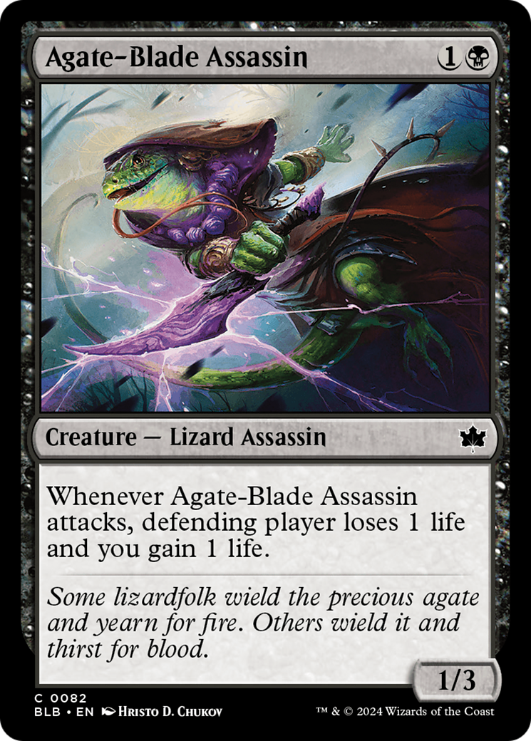Image of Agate-Blade Assassin (BLB-082) - Bloomburrow