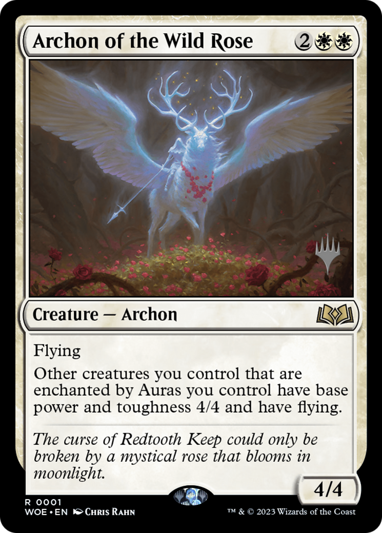 Image of Archon of the Wild Rose (PPWOE-001) - Wilds of Eldraine Promos Foil