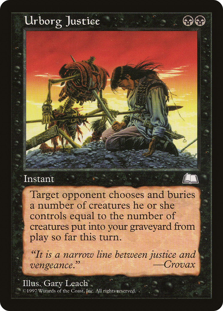 Image of Urborg Justice (WTH-) - Weatherlight