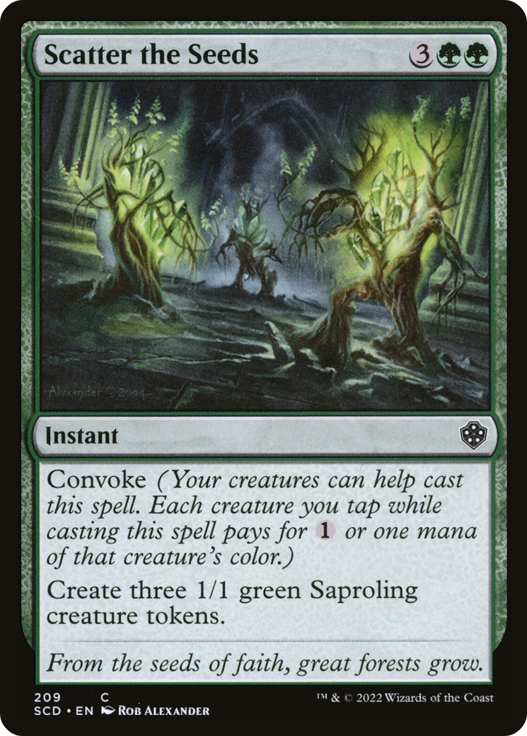 Image of Scatter the Seeds (SCD-209) - Starter Commander Decks