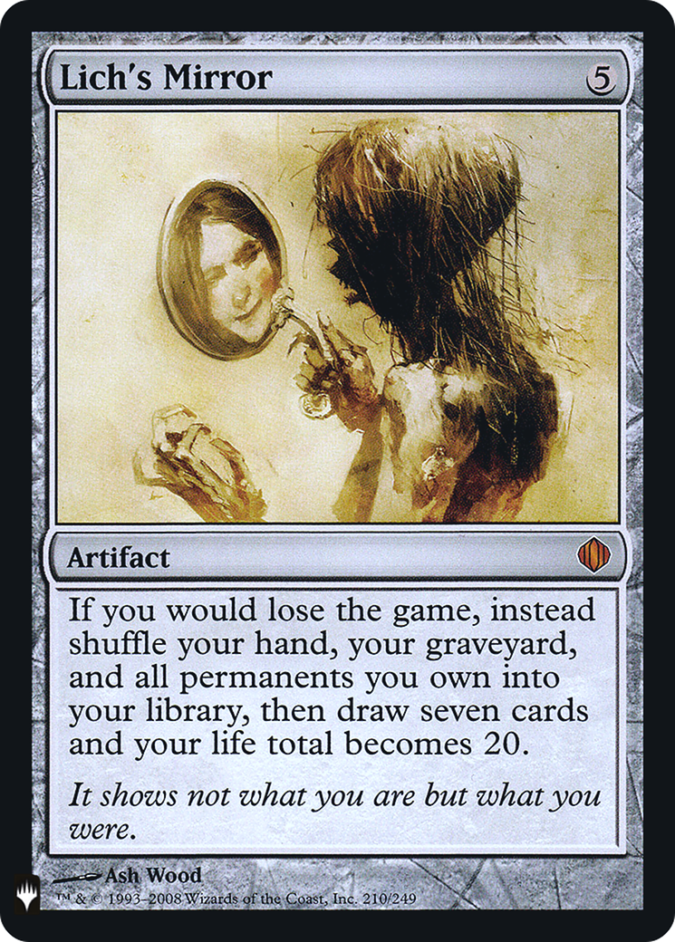 Image of Lich's Mirror (LIST-ALA-210) - The List Foil