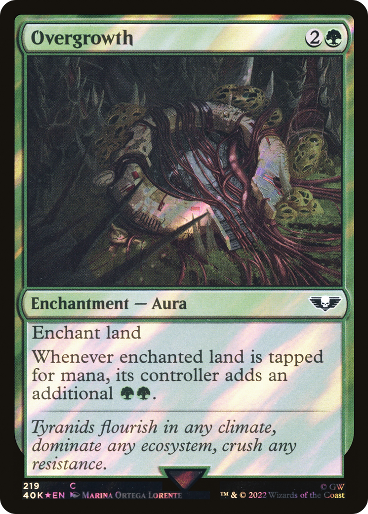 Image of Overgrowth (Surge Foil) (40K-219) - Warhammer 40,000 Commander Foil