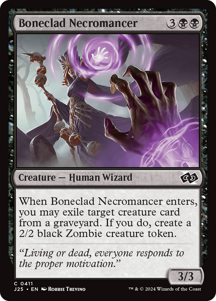 Image of Boneclad Necromancer (J25-411) - Foundations Jumpstart