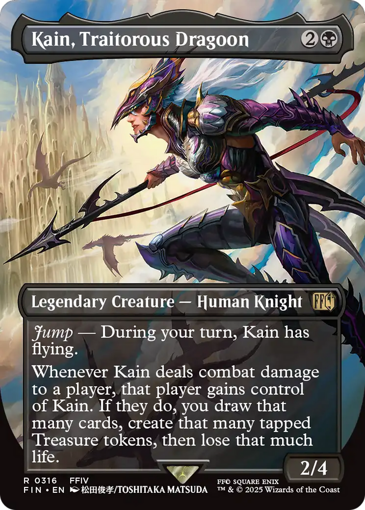 Image of Kain, Traitorous Dragoon (Borderless) (FIN-316) - FINAL FANTASY (Borderless)