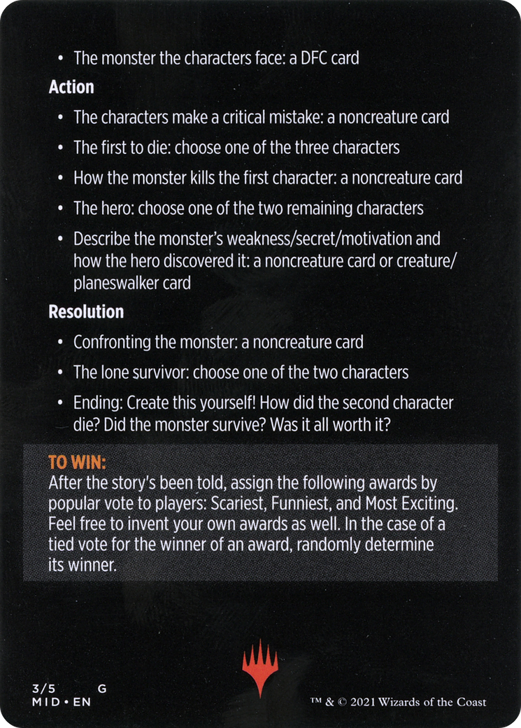 Image of Into the Story: Horror Edition // Into the Story (cont'd) (MMID-003) - Innistrad: Midnight Hunt Minigames