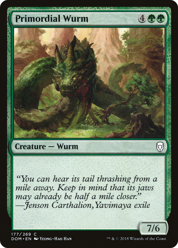 Image of Primordial Wurm (DOM-177) - Dominaria Foil