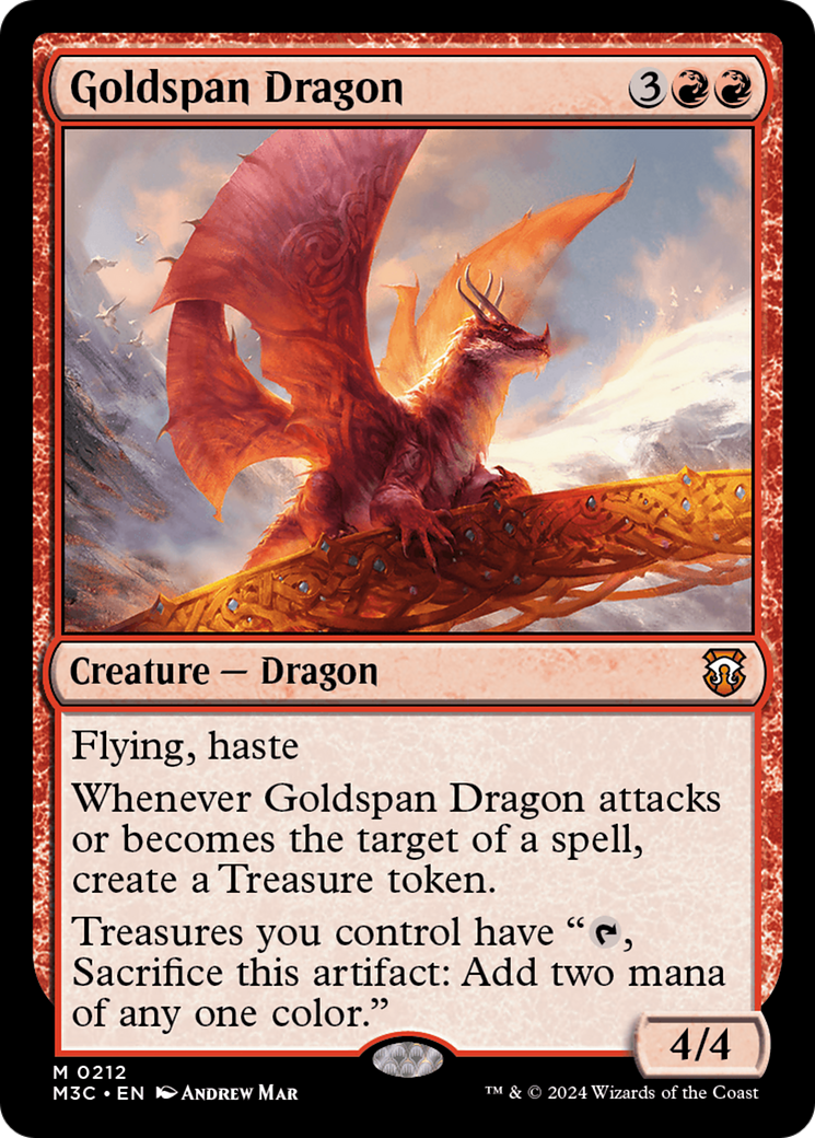 Image of Goldspan Dragon (M3C-212) - Modern Horizons 3 Commander