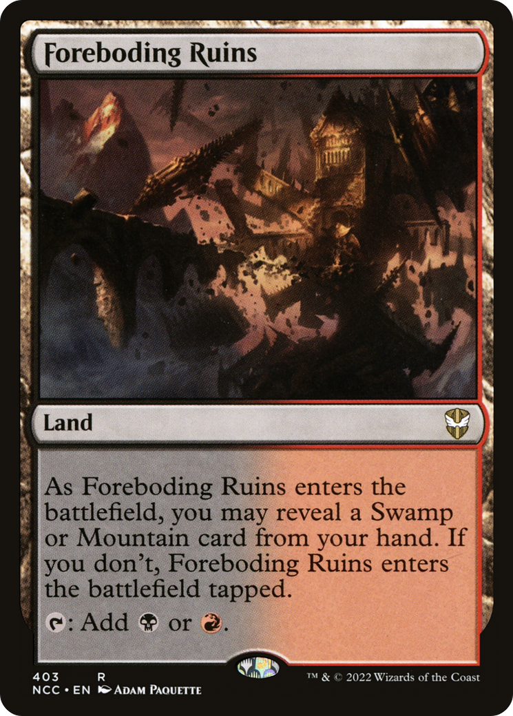 Image of Foreboding Ruins (NCC-403) - New Capenna Commander