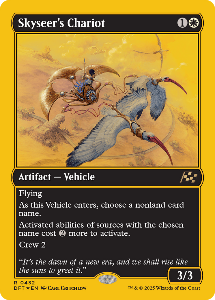 Image of Skyseer's Chariot (First-Place Foil) (DFT-432) - Aetherdrift Foil