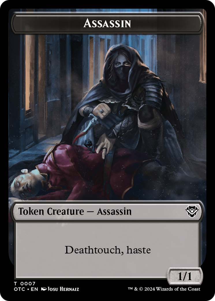Image of Assassin (TOTC-007) - Outlaws of Thunder Junction Commander Tokens