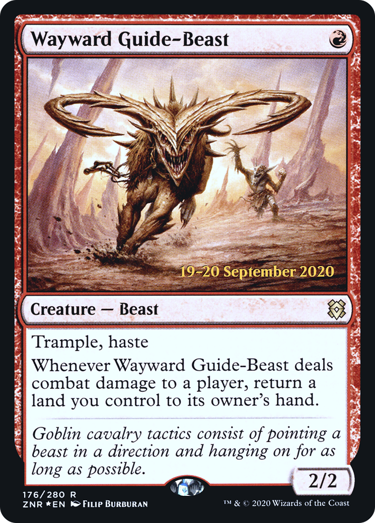 Image of Wayward Guide-Beast (PRE-176) - Zendikar Rising Promos Foil