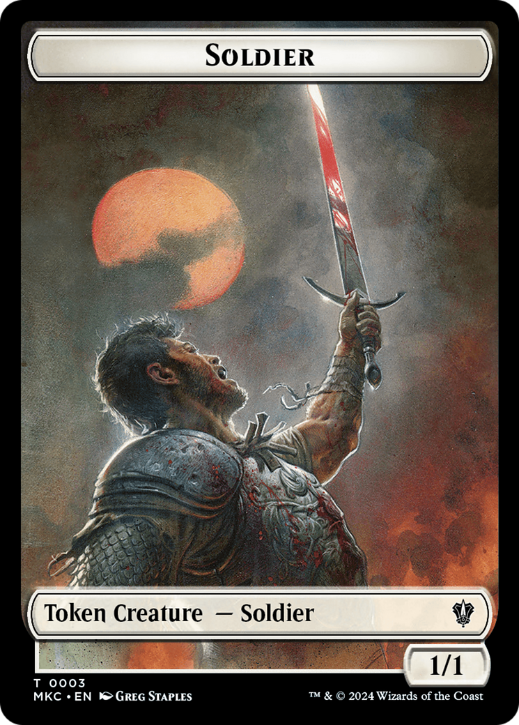 Image of Soldier (TMKC-003) - Murders at Karlov Manor Commander Tokens