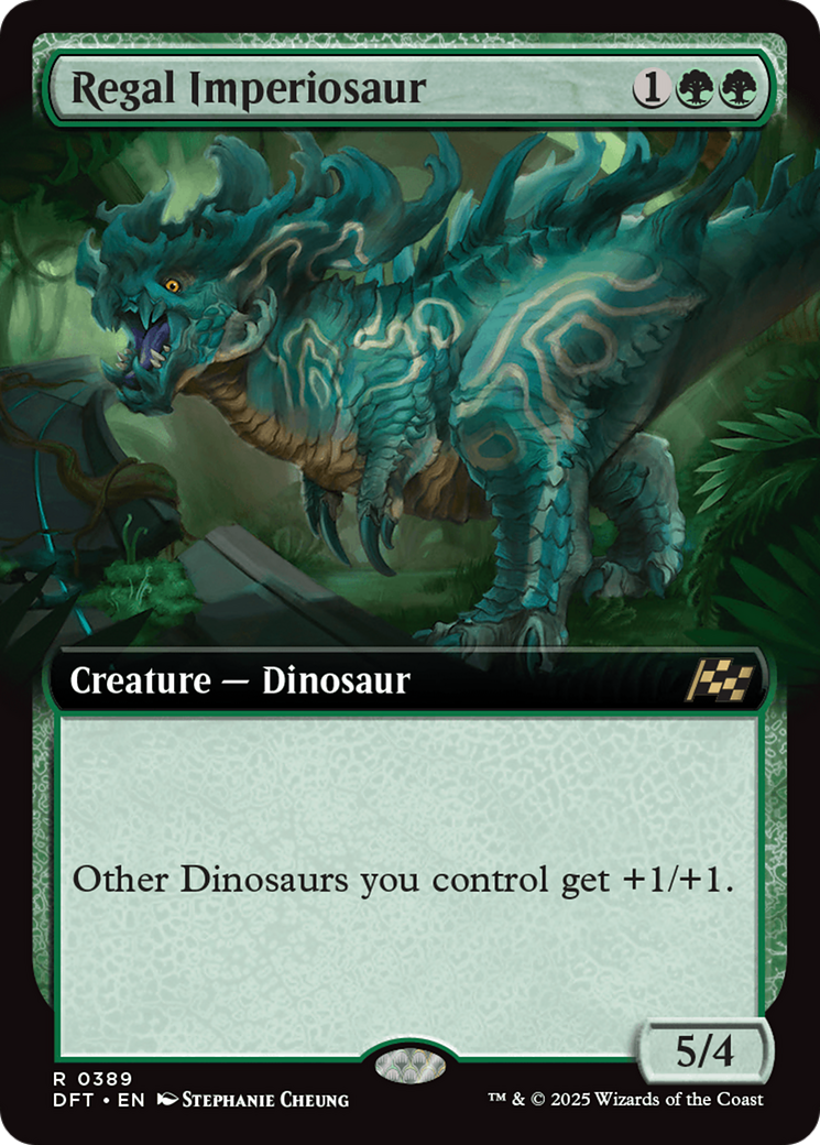 Image of Regal Imperiosaur (Extended Art) (DFT-389) - Aetherdrift: (Extended Art) Foil