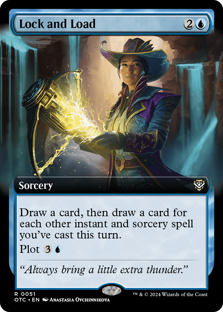 Image of Lock and Load (Extended Art) (OTC-051) - Outlaws of Thunder Junction Commander: (Extended Art)