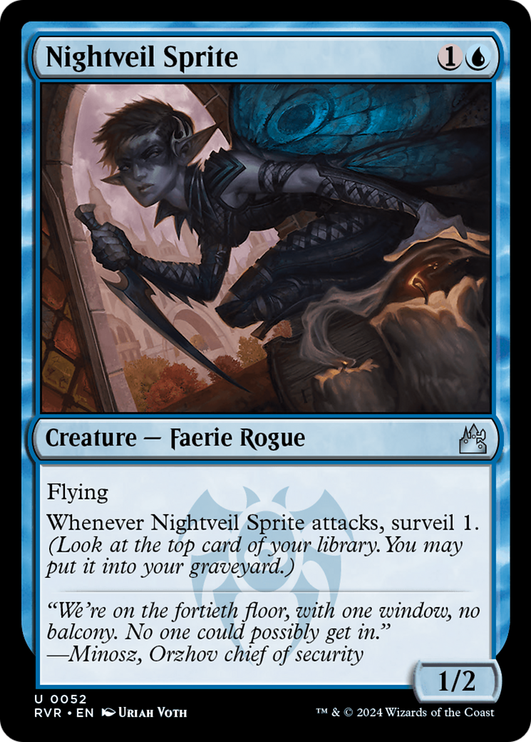 Image of Nightveil Sprite (RVR-052) - Ravnica Remastered Foil