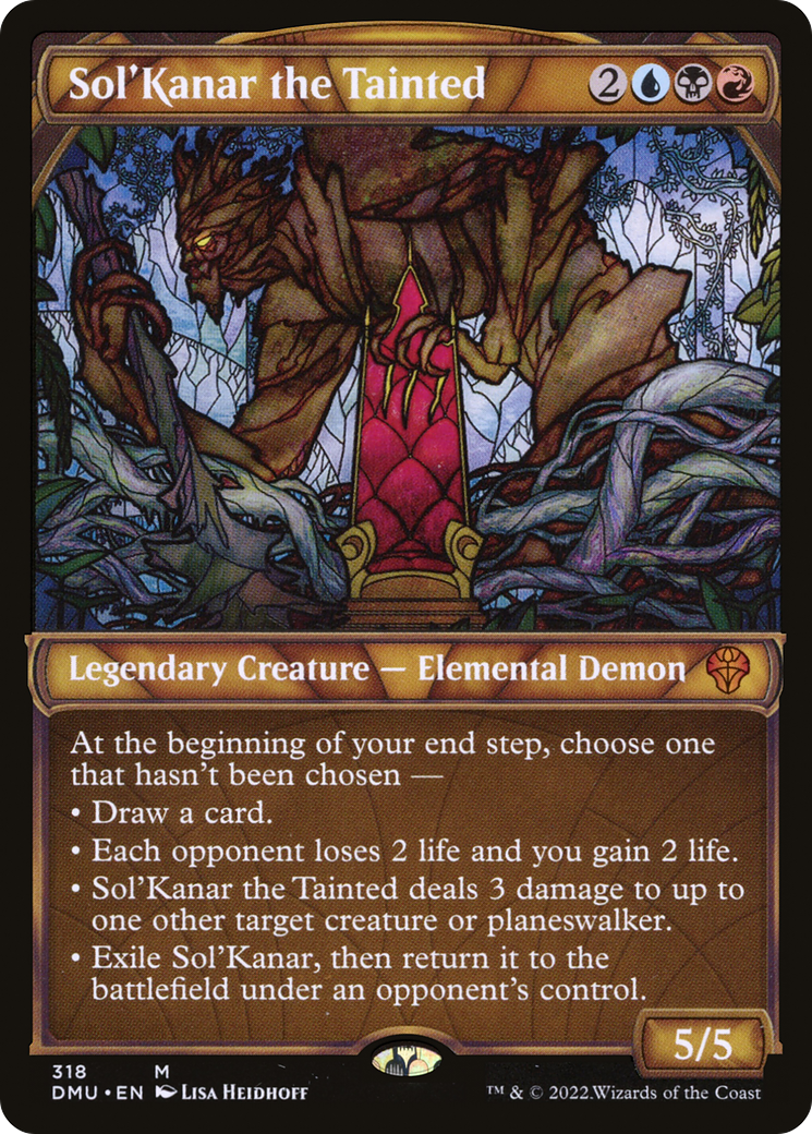 Image of Sol'Kanar the Tainted (Showcase) (DMU-318) - Dominaria United: (Showcase) Foil