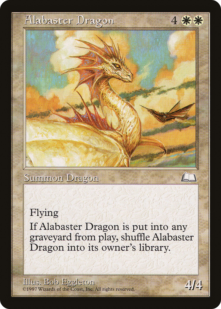 Image of Alabaster Dragon (WTH-) - Weatherlight