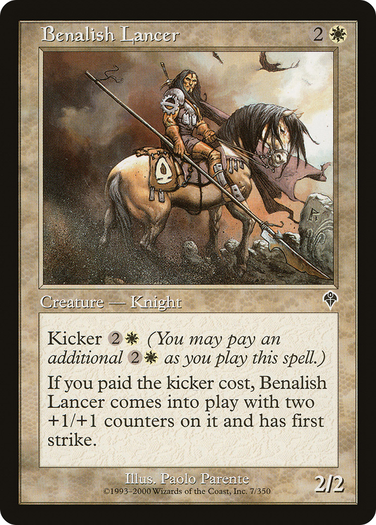 Image of Benalish Lancer (INV-007) - Invasion Foil