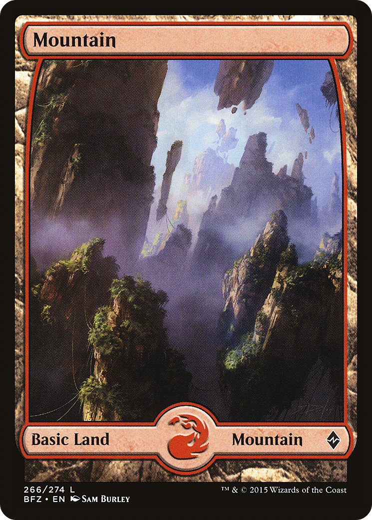 Image of Mountain (266) - Full Art (BFZ-266) - Battle for Zendikar Foil