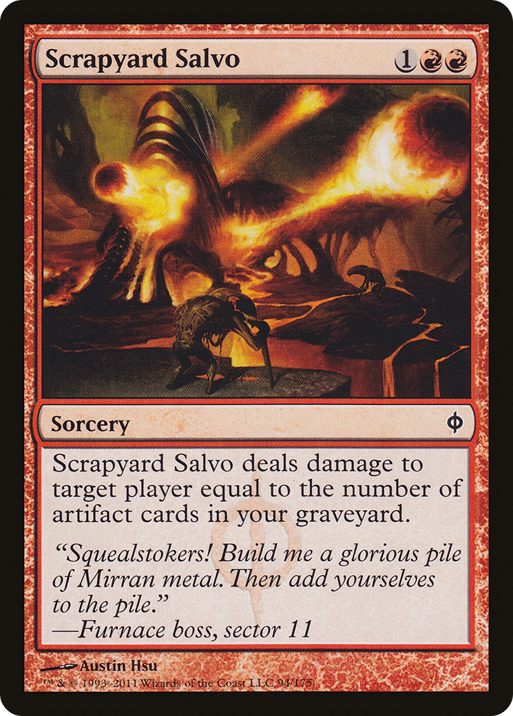Image of Scrapyard Salvo (NPH-094) - New Phyrexia Foil