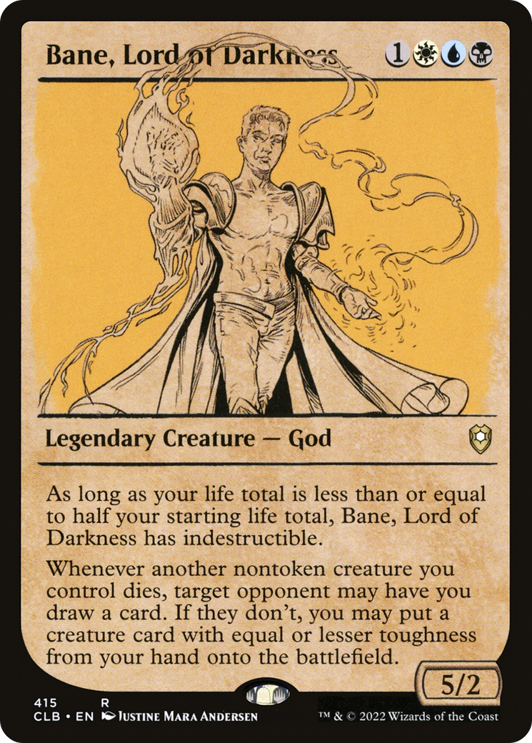 Image of Bane, Lord of Darkness (Showcase) (CLB-415) - Commander Legends: Battle for Baldur's Gate: (Showcase)