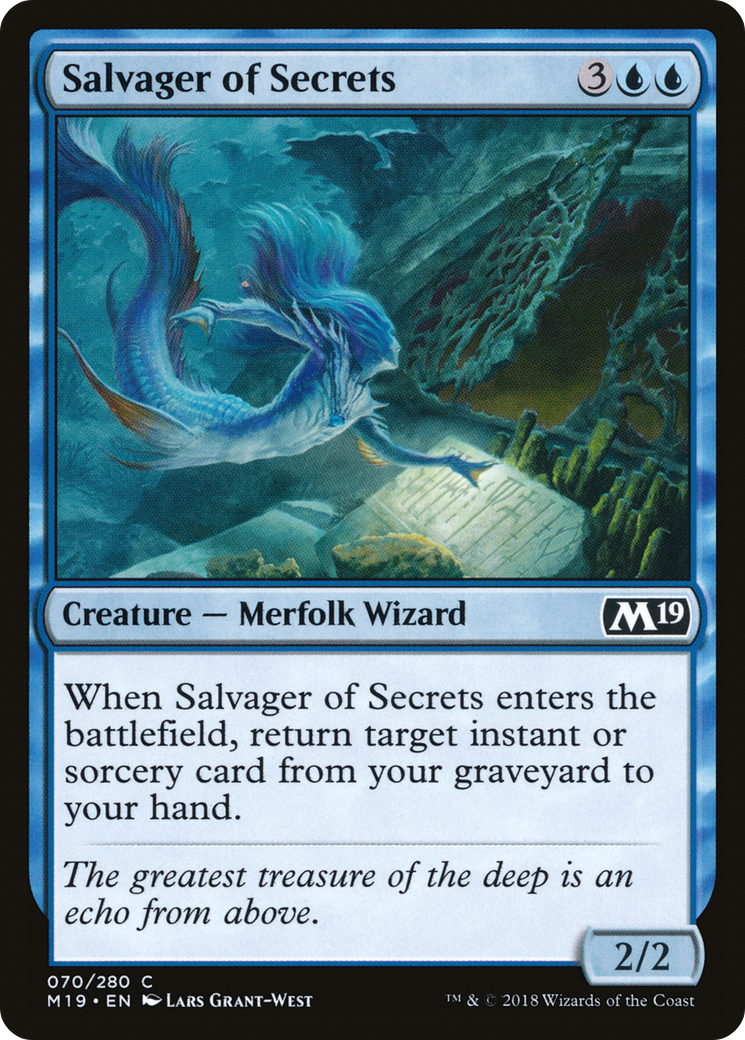 Image of Salvager of Secrets (M19-070) - Core Set 2019 Foil