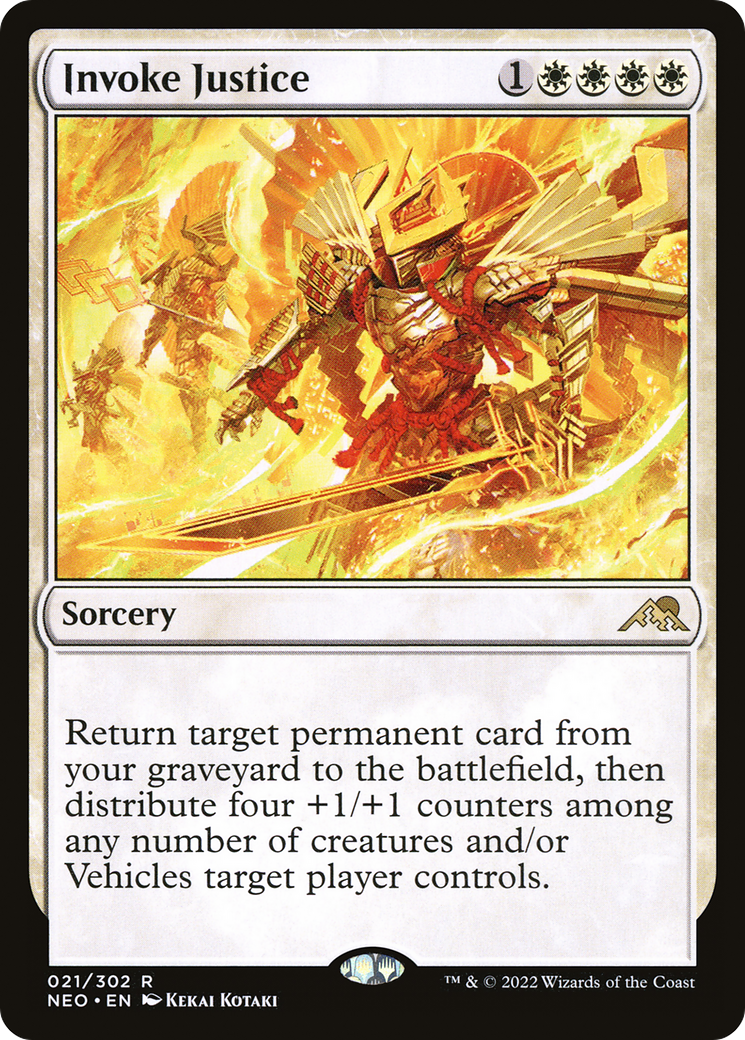 Image of Invoke Justice (NEO-021) - Kamigawa: Neon Dynasty