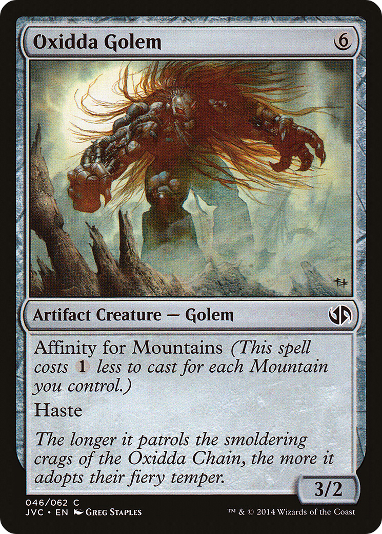 Image of Oxidda Golem (DD3-) - Duel Decks Anthology: Jace vs. Chandra