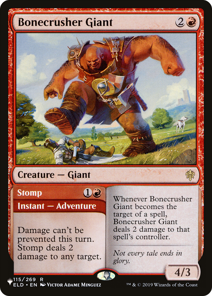 Image of Bonecrusher Giant // Stomp (LIST-ELD-115) - The List