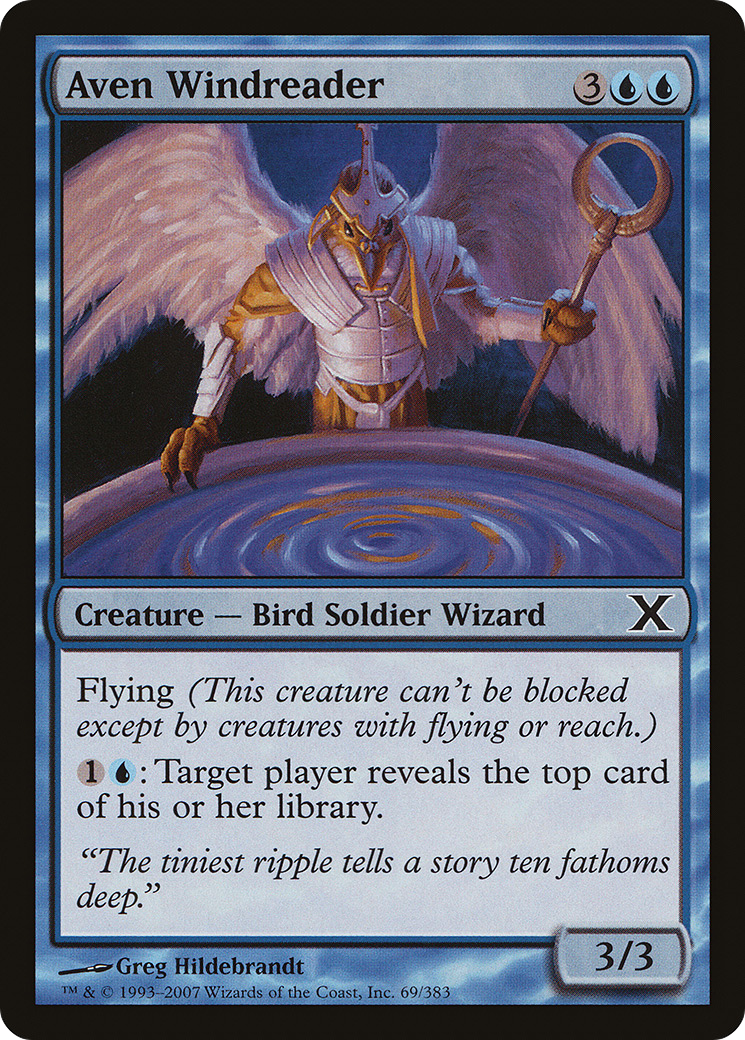 Image of Aven Windreader (10E-069) - Tenth Edition