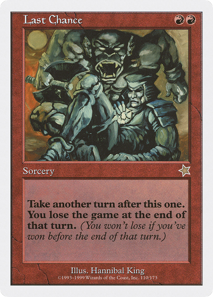 Image of Last Chance (S99-110) - Starter 1999