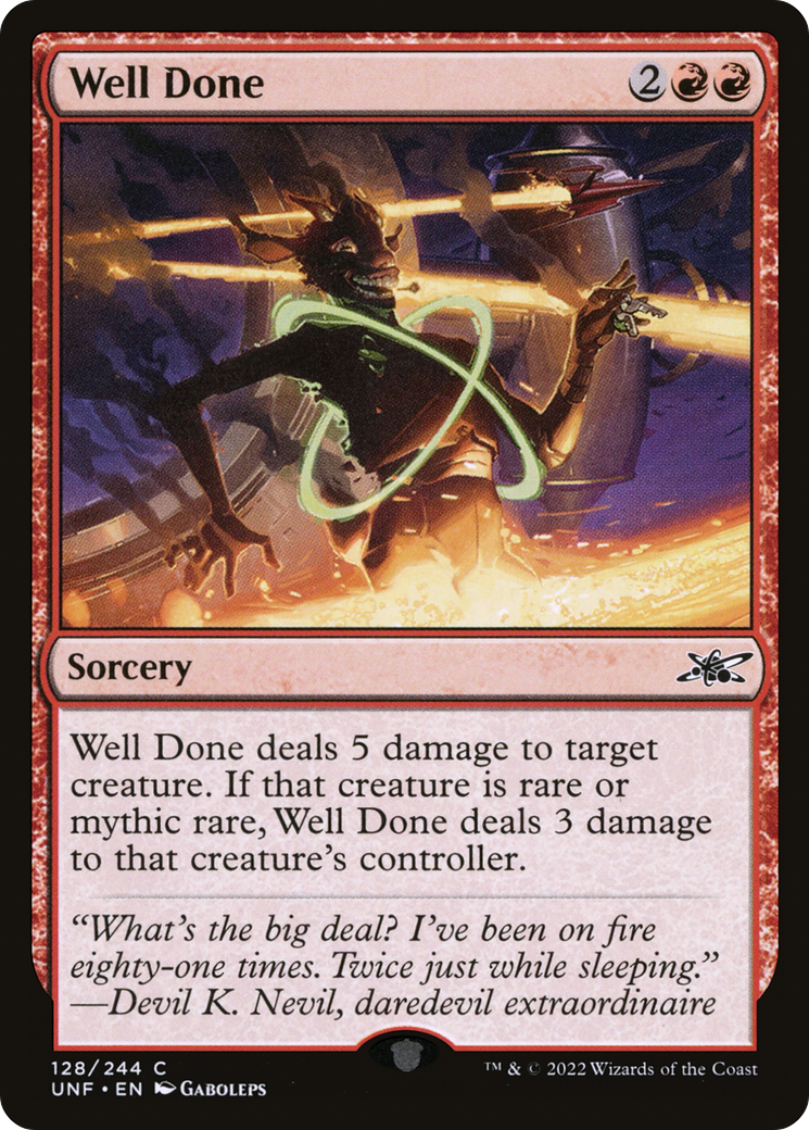 Image of Well Done (UNF-128) - Unfinity Foil