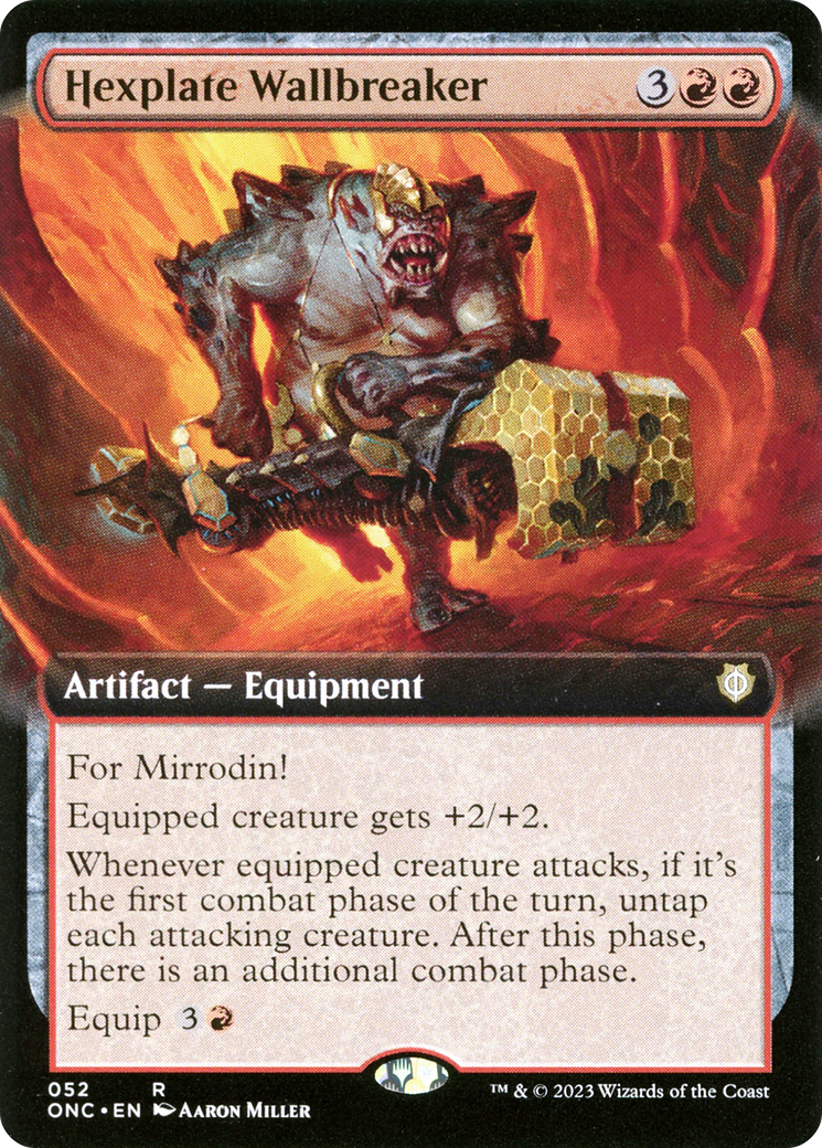 Image of Hexplate Wallbreaker (Extended Art) (ONC-052) - Phyrexia: All Will Be One Commander: (Extended Art)