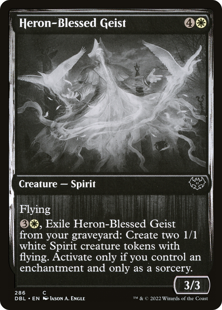 Image of Heron-Blessed Geist (DBL-286) - Innistrad: Double Feature Foil