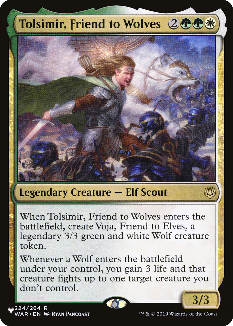 Image of Tolsimir, Friend to Wolves (LIST-WAR-224) - The List