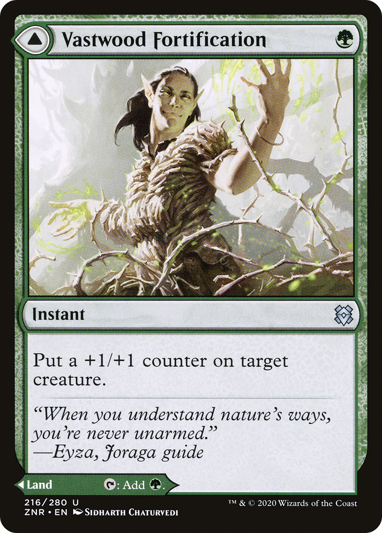 Image of Vastwood Fortification (ZNR-216) - Zendikar Rising Foil