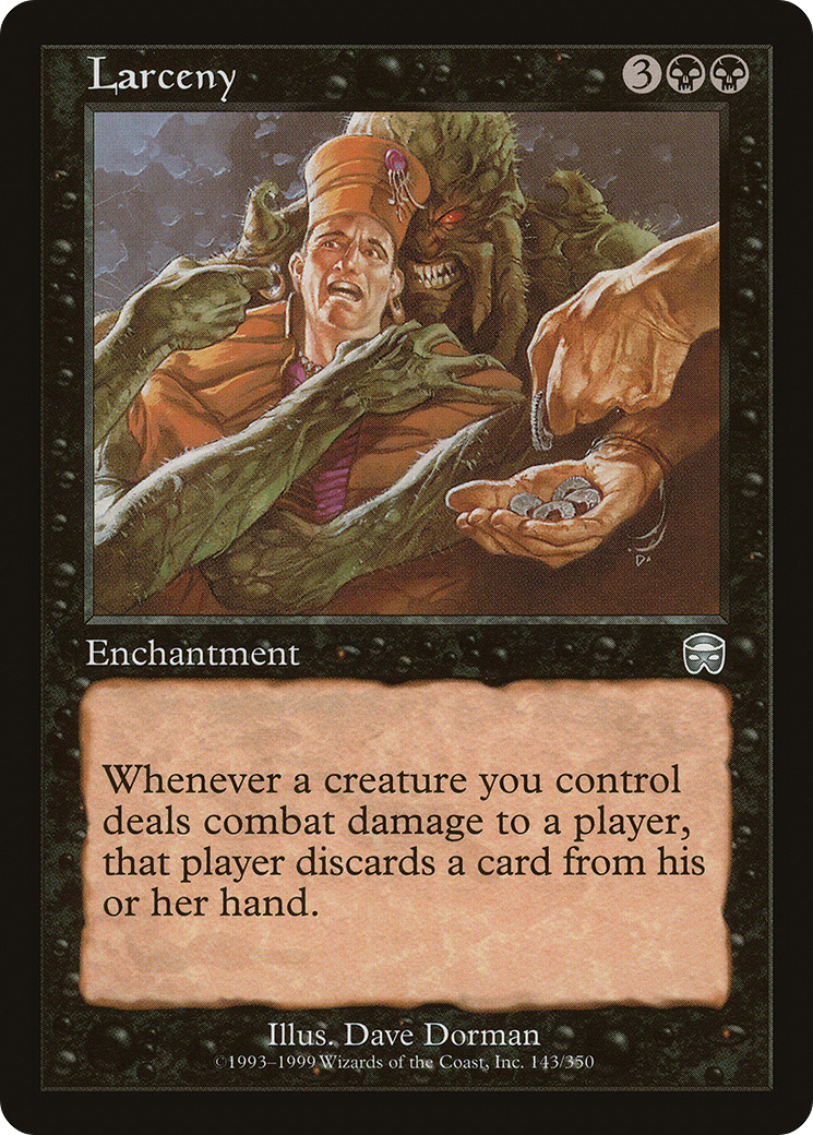 Image of Larceny (MMQ-143) - Mercadian Masques Foil