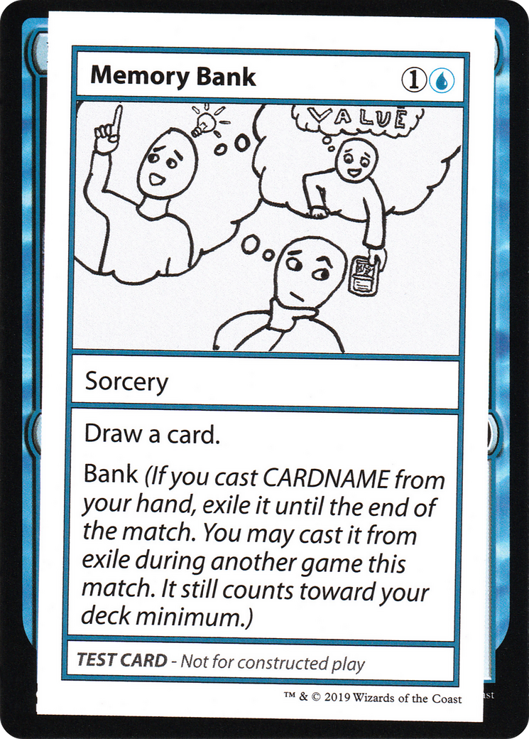 Image of Memory Bank (No PW Symbol) (CMB1-) - Mystery Booster Playtest Cards 2021