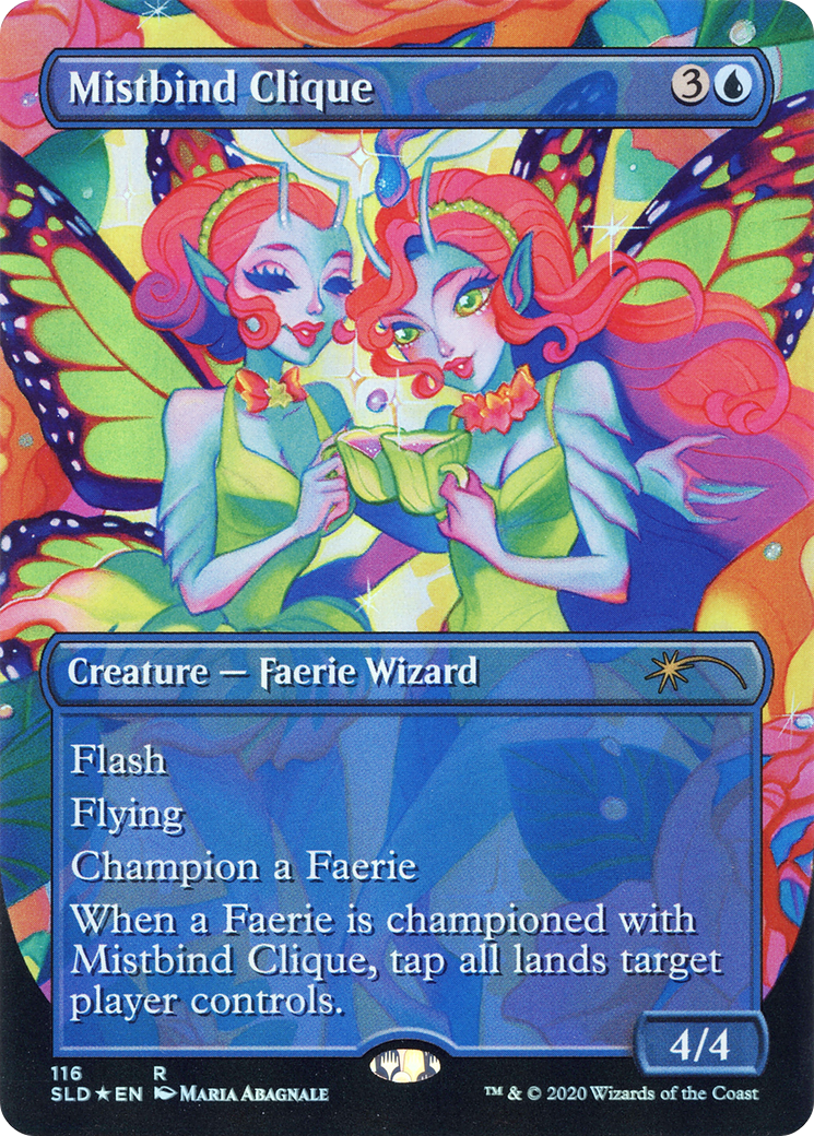 Image of Mistbind Clique (SLD-116) - Secret Lair Drop (Borderless) Foil
