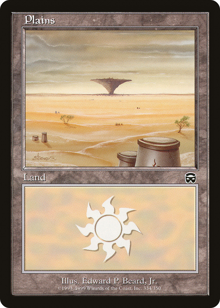 Image of Plains (334) (MMQ-334) - Mercadian Masques Foil