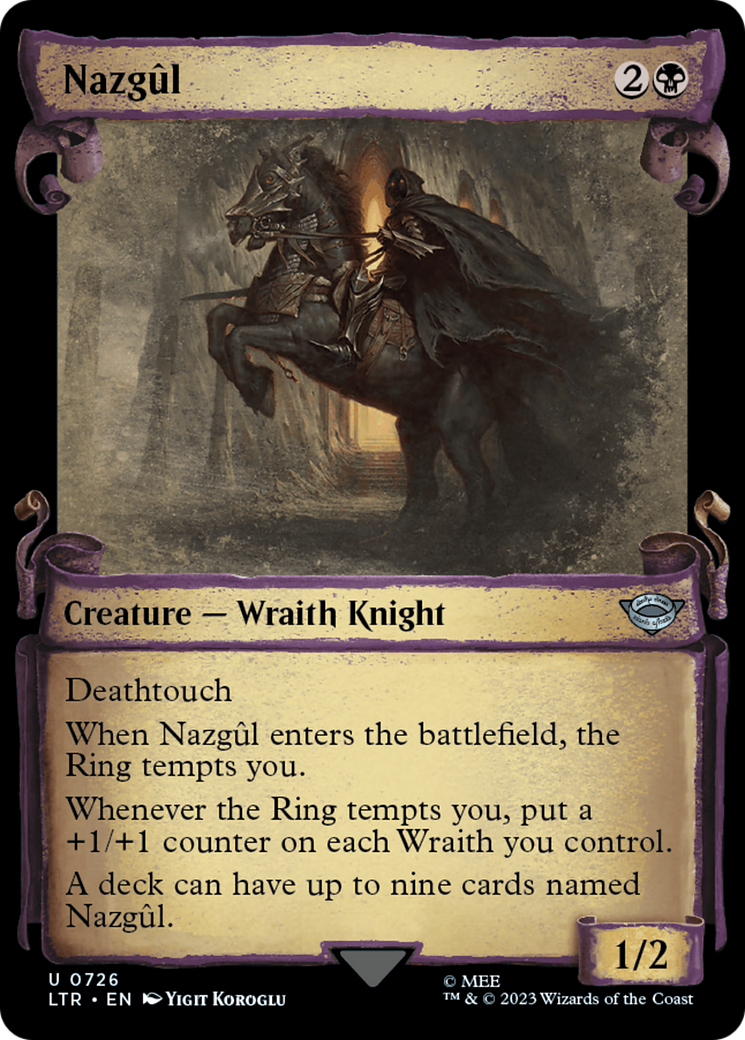 Image of Nazgul (0726) (Showcase Scrolls) (LTR-726) - The Lord of the Rings: Tales of Middle-earth: (Showcase) Foil