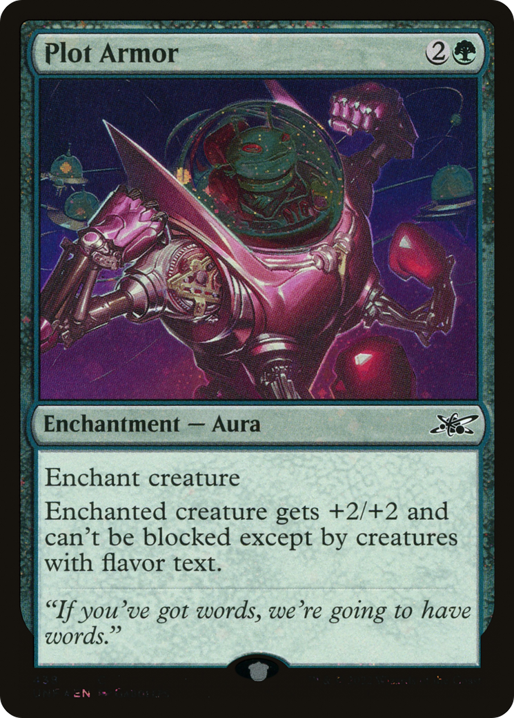 Image of Plot Armor (Galaxy Foil) (UNF-438) - Unfinity Foil