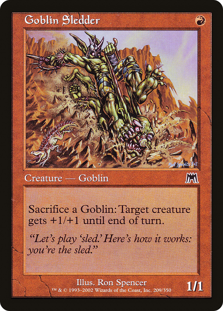 Image of Goblin Sledder (ONS-209) - Onslaught Foil
